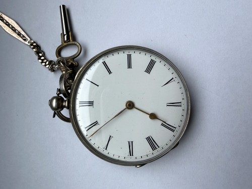 Antike taschenuhr zylinderwerk - taschenuhr,