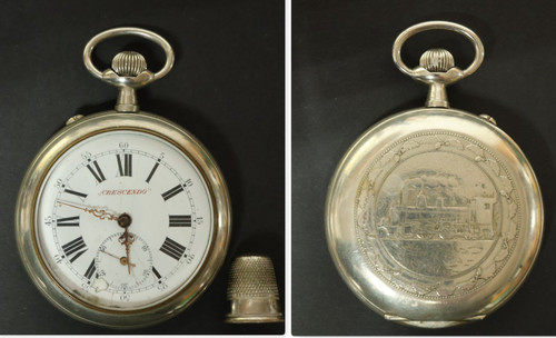 Alte 68mm große taschenuhr - 68mm,