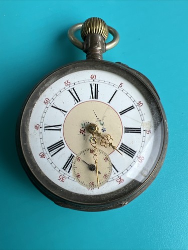 Antike 800 silber taschenuhr - antike,