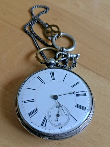 Antike schlüssel taschenuhr - schlüssel,