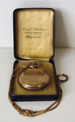 Antike sprungdeckel taschenuhr - antike,