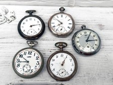 Alte Taschenuhren 5 Stück 3x