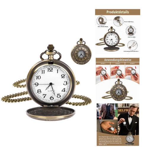 Taschenuhr vintage mit kette - mit,