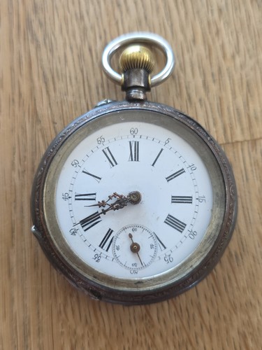 Alte taschenuhr 800 silber - 800,