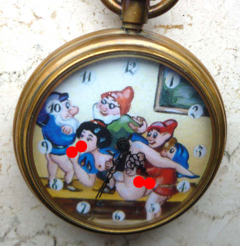 Taschenuhr mit erotik motiv - taschenuhr,