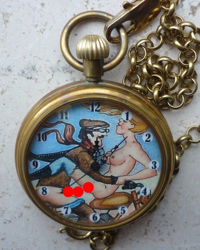 Taschenuhr mit erotik motiv - mit,