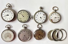 7 alte Taschenuhren aus