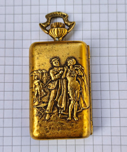 Vintage münzetui mit spiegel - münzetui,