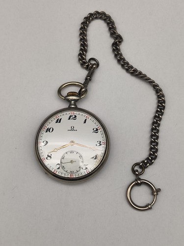 Omega taschenuhr emaille - taschenuhr,