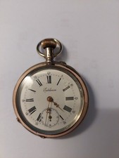 Silberne Taschenuhr Edelweiss